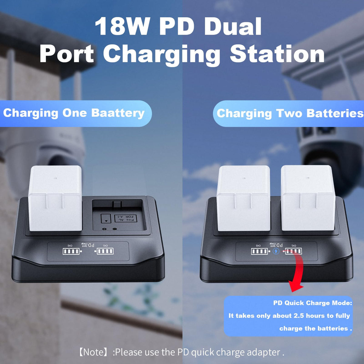 2-Pack Rechargeable Batteries with LCD Dual Charger Q49896
