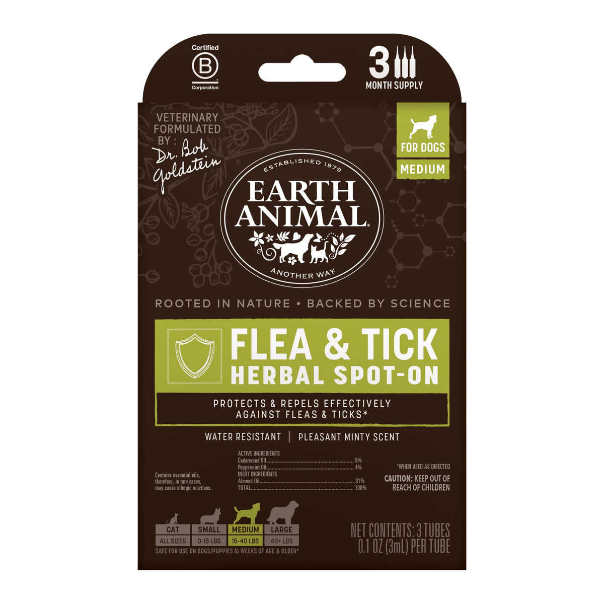 Herbal Spot-On for Medium Dogs M16032