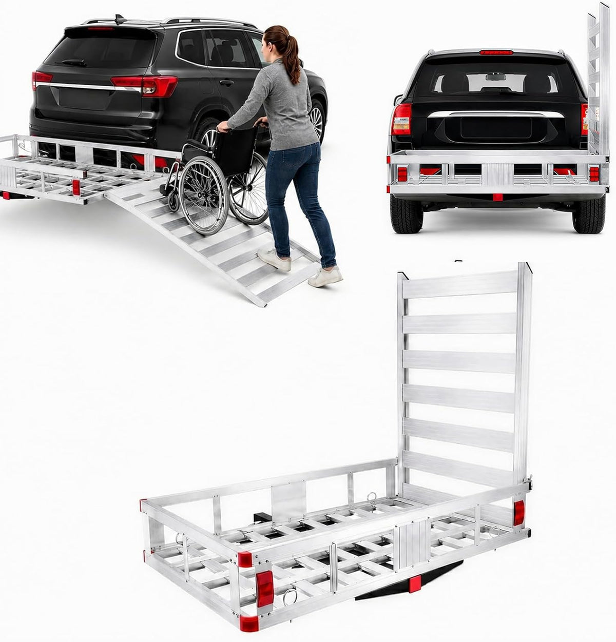 Hitch Cargo Carrier with Ramp E4748
