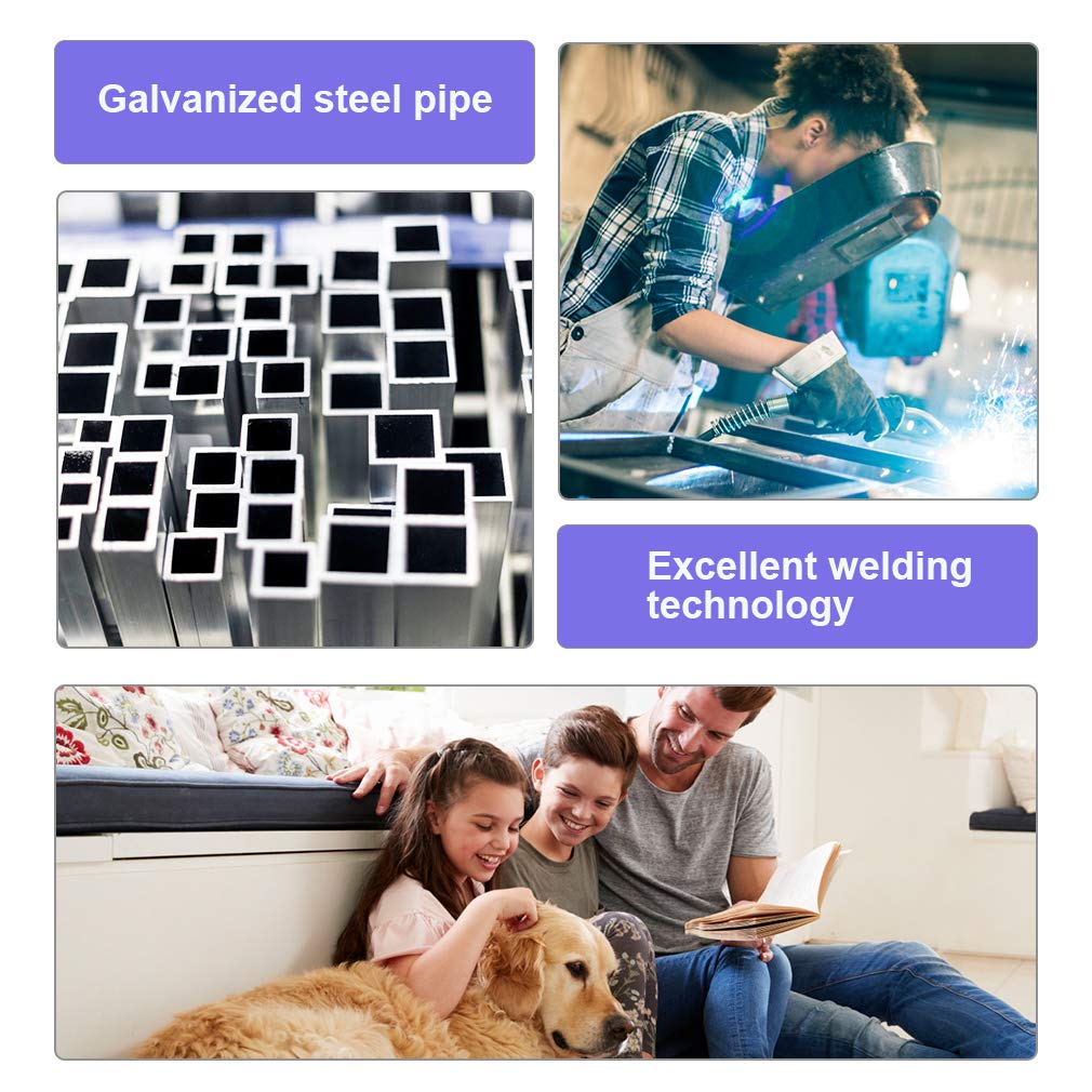 8'x4'x6' Heavy Duty Galvanized Metal Dog Kennel W2921
