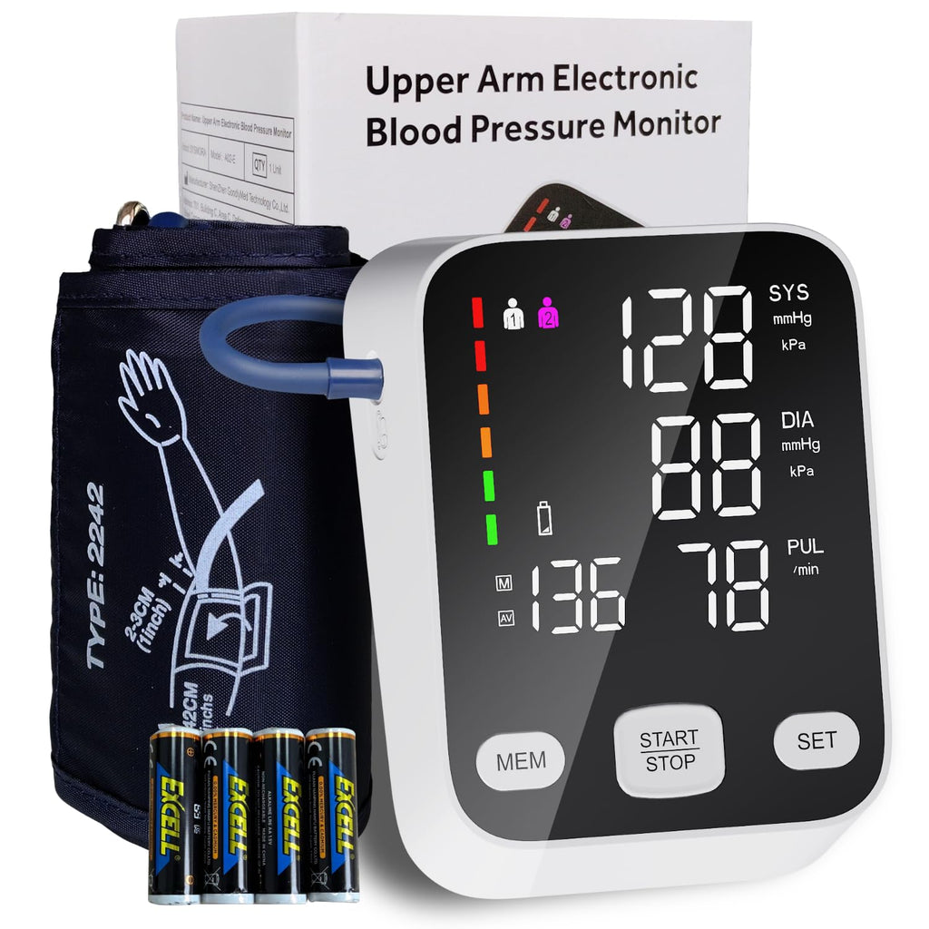 Automatic Upper Arm Blood Pressure Monitor with 6-Inch Backlit Display L24597