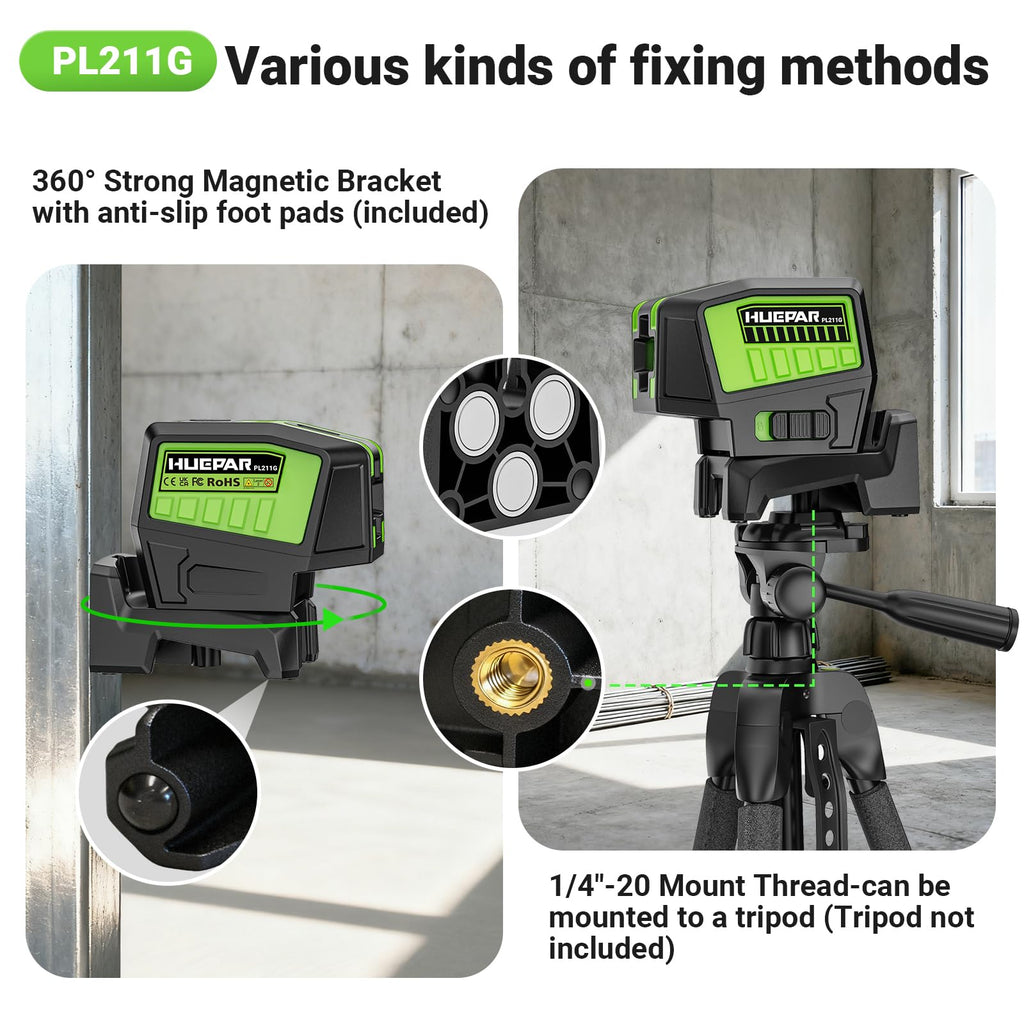 2 Point Cross Line Self Leveling Laser Alignment Tool P872