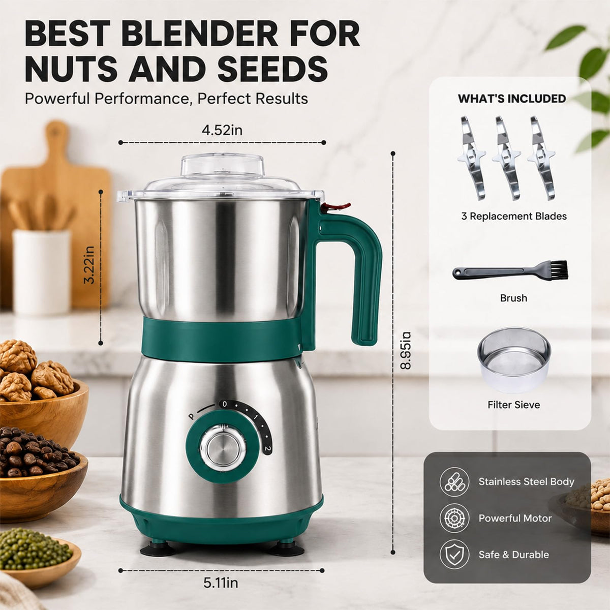 500W Electric Spice and Nut Grinder F947