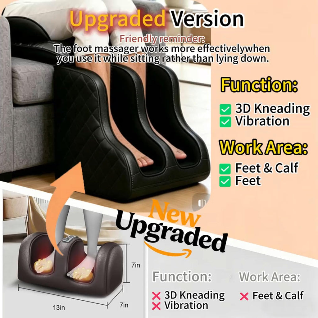 16D Electric Shiatsu Full Body Massage Mat with Foot Massager R1084
