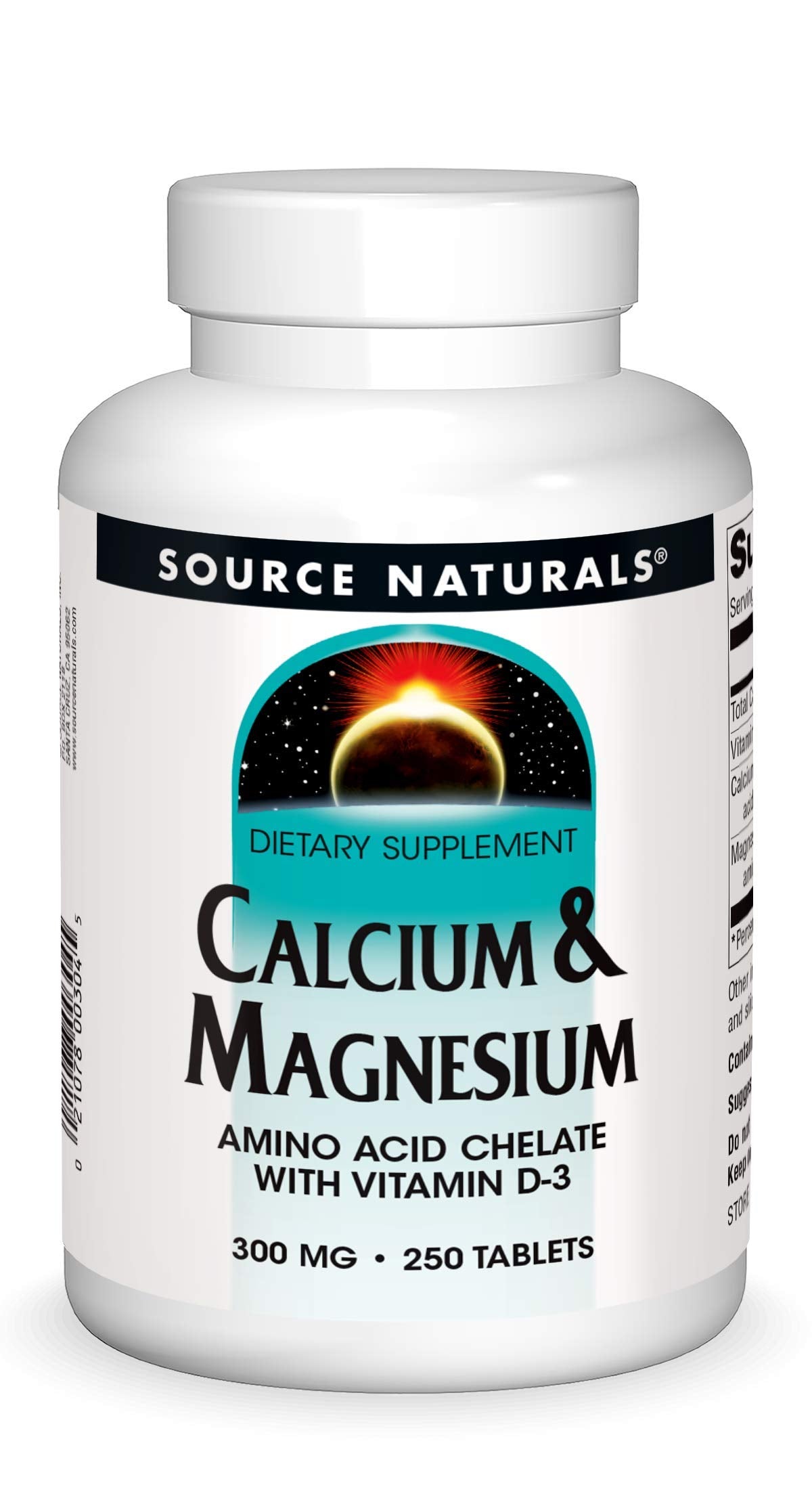 Calcium & Magnesium 300 MG 250 Tablets C836