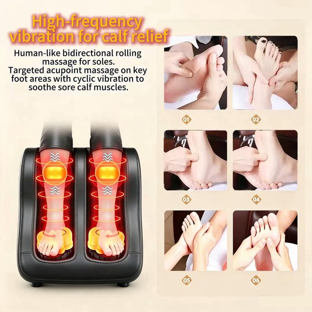 16D Electric Shiatsu Full Body Massage Mat with Foot Massager R1084
