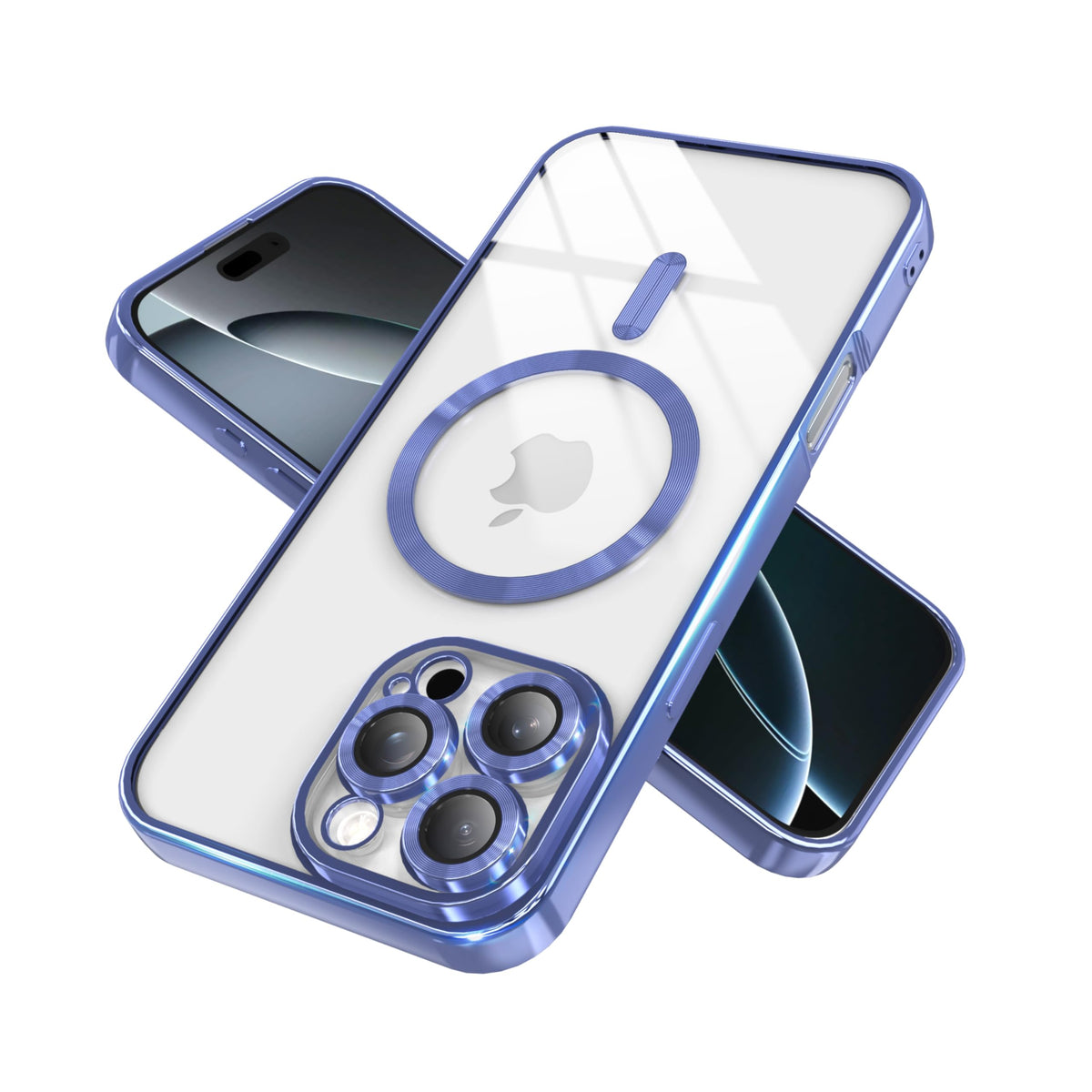 Magnetic Clear Case for iPhone 13 Pro Max with Camera Lens Protection V9733