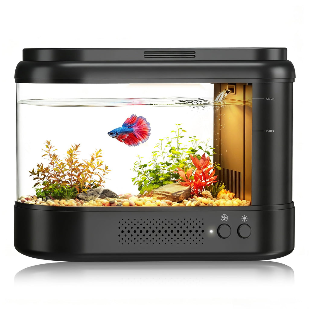 Black 1 Gallon Acrylic Aquarium Kit N604