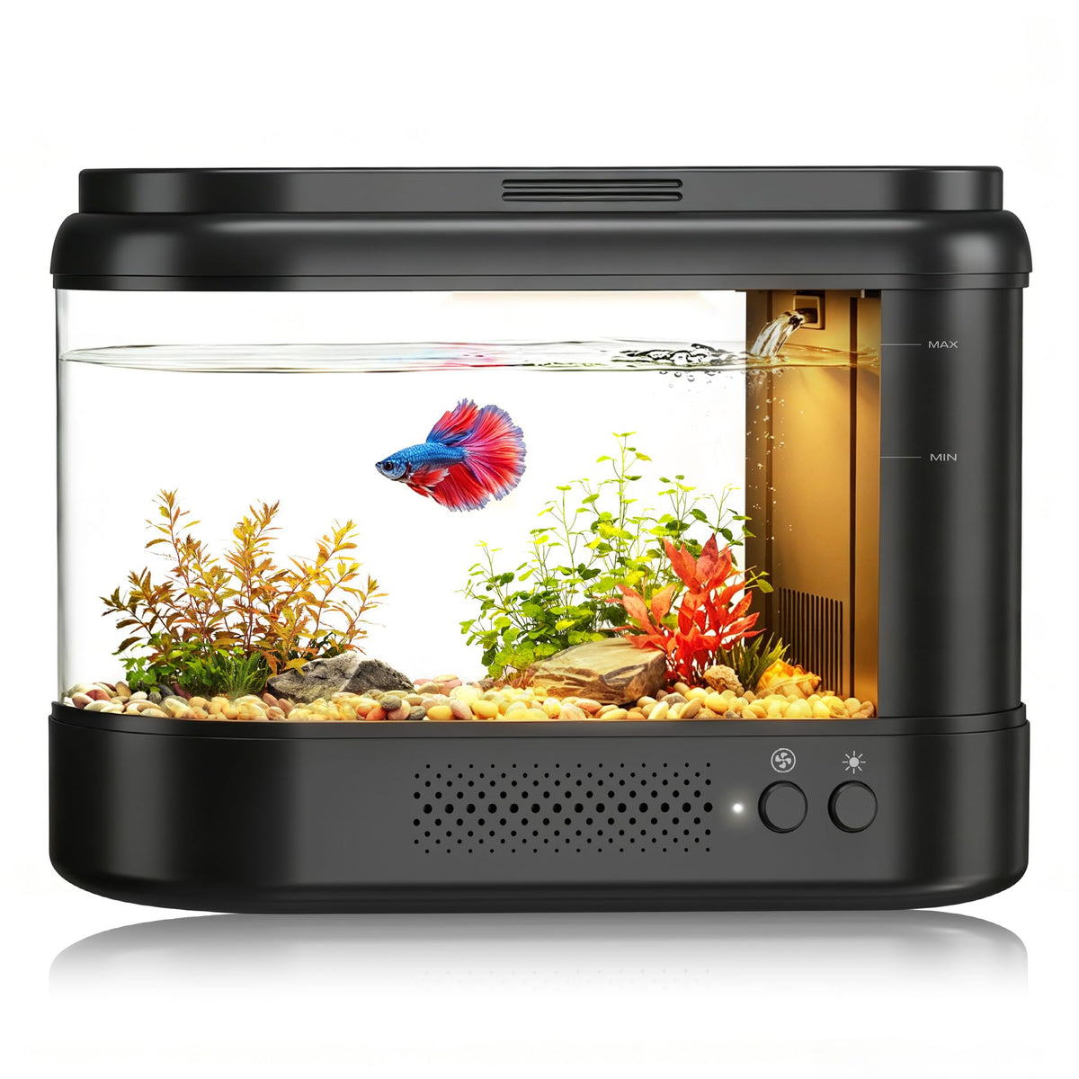 Black 1 Gallon Acrylic Aquarium Kit N604
