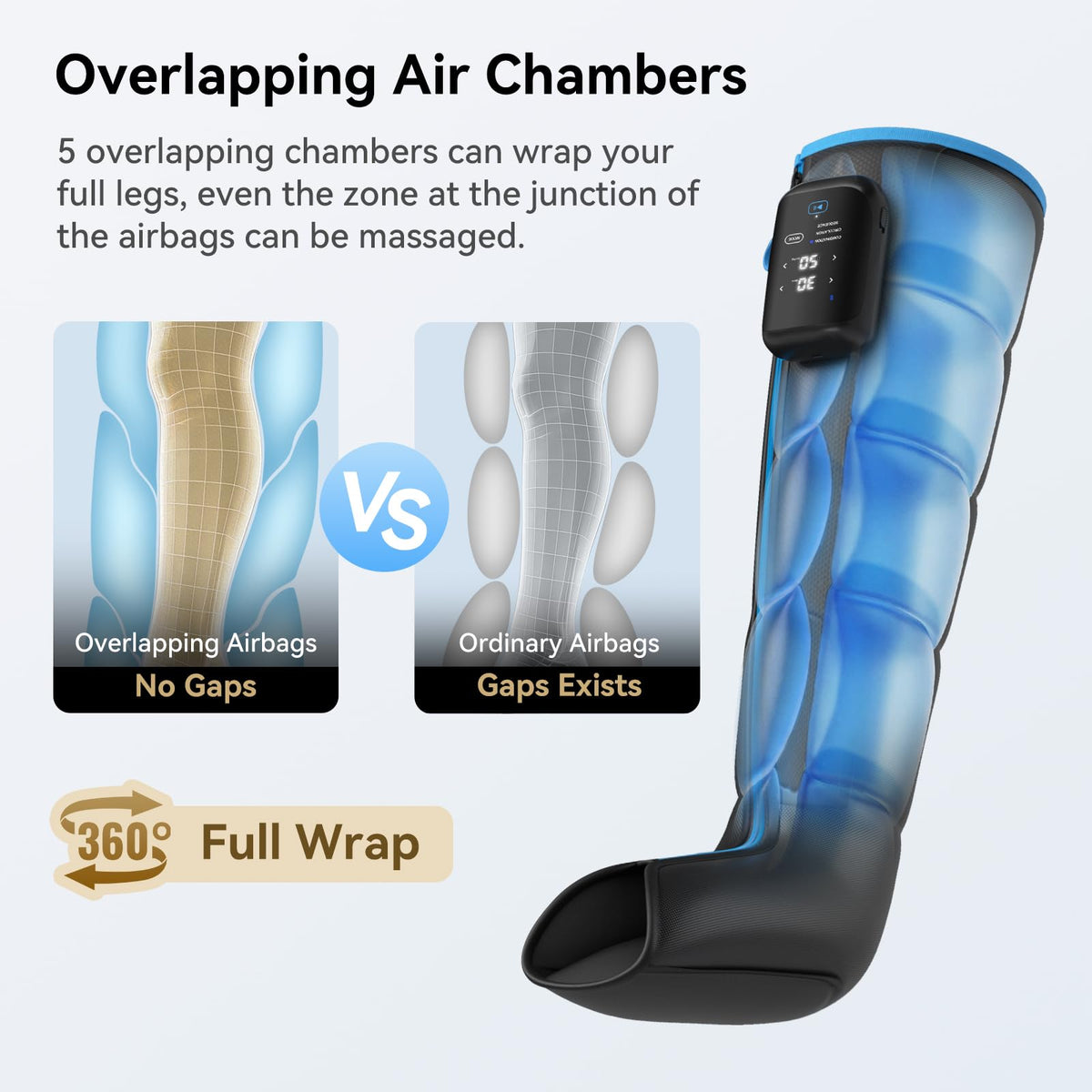 Cordless Air Compression Leg Massager A414