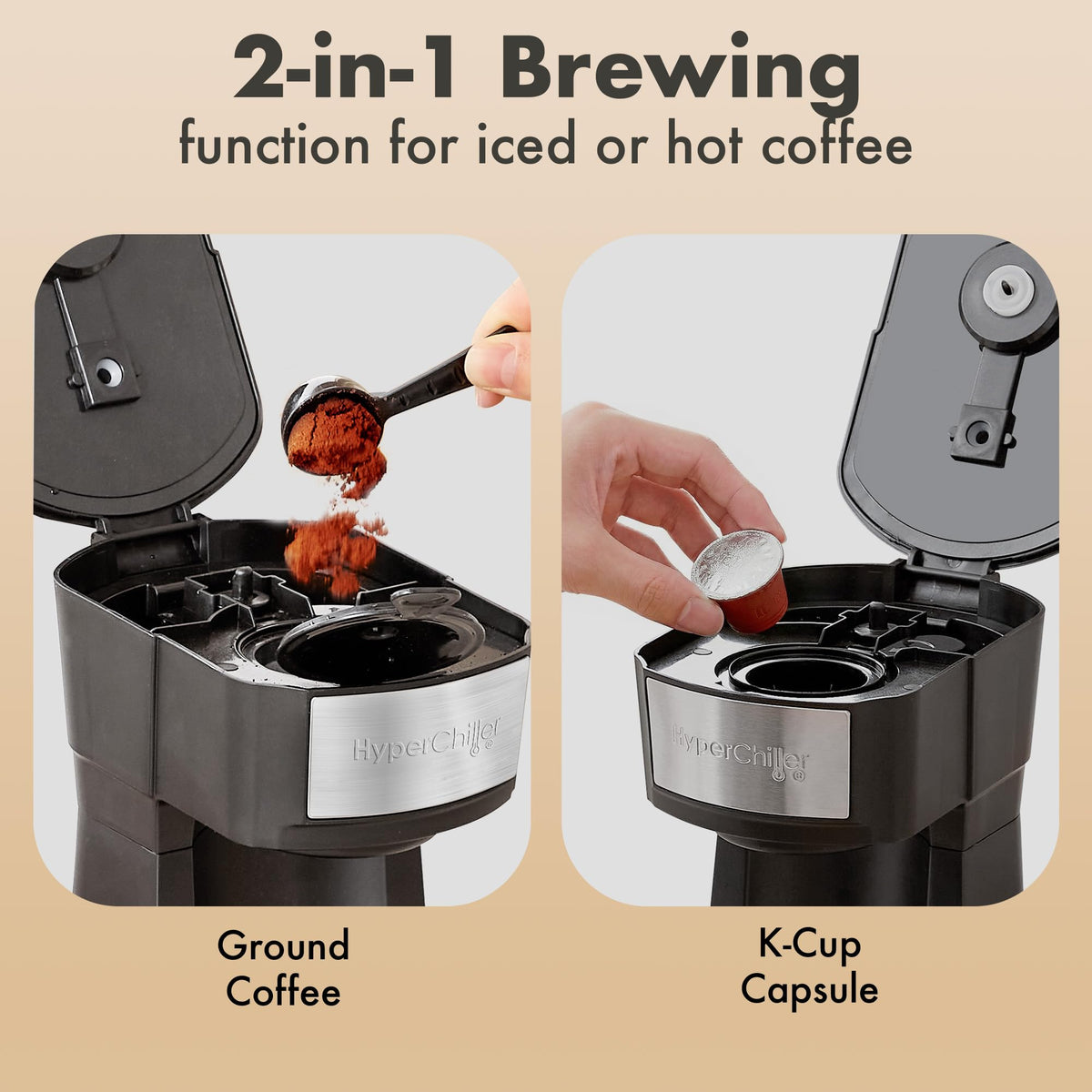 Black Iced Hot Coffee Maker D276