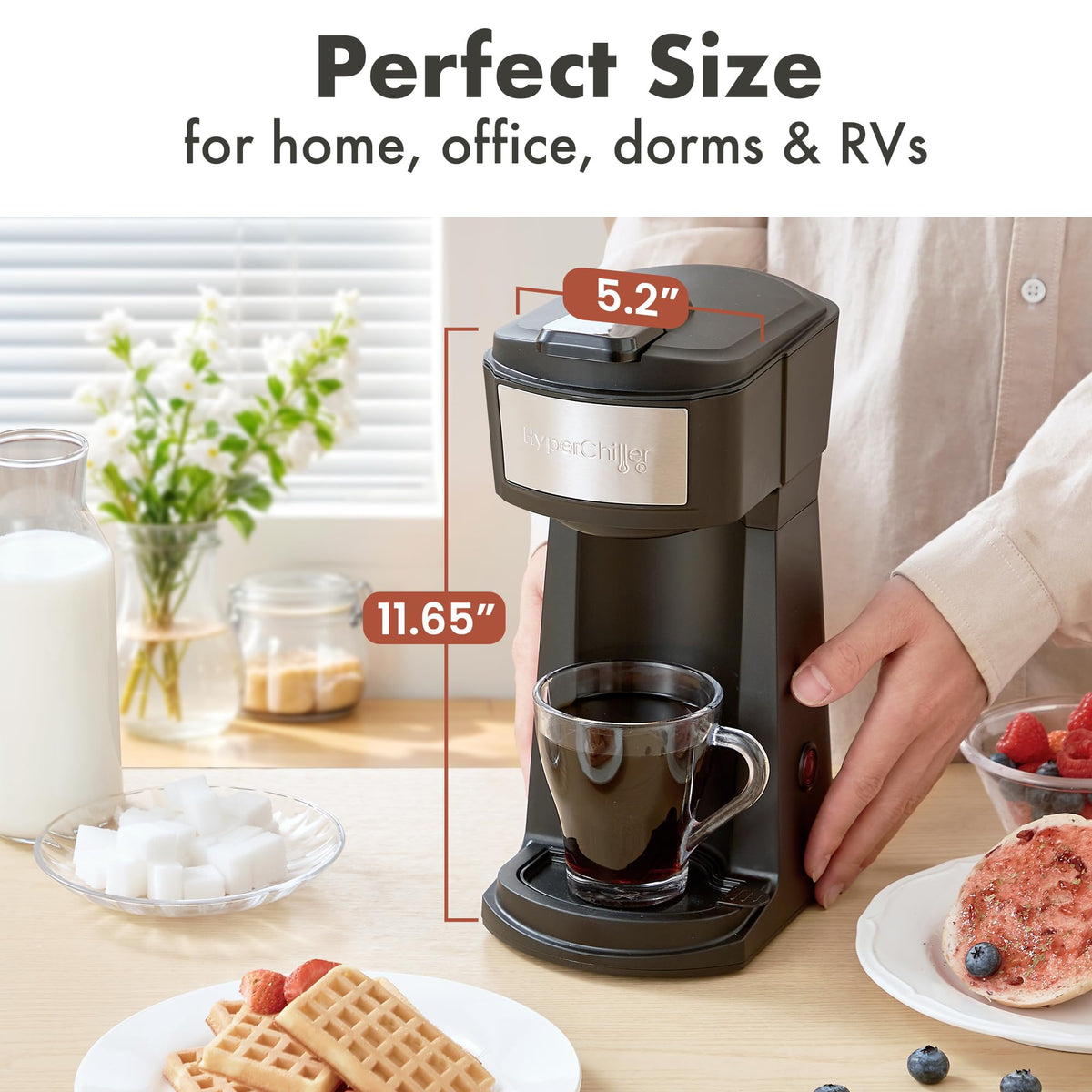 Black Iced Hot Coffee Maker D276