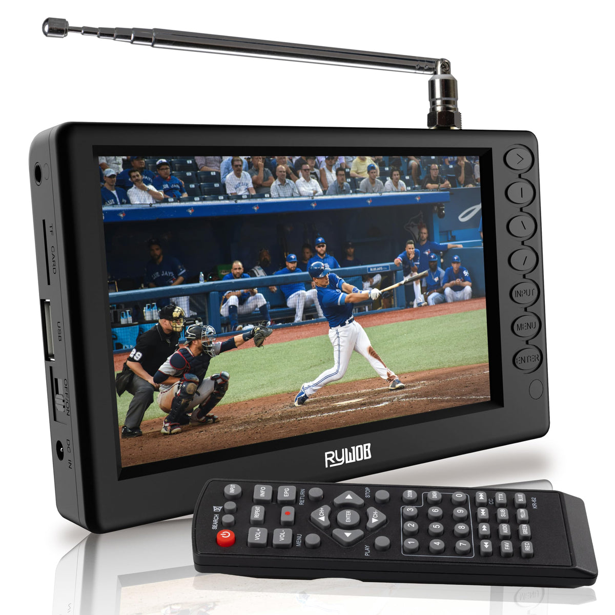 5" Portable Digital ATSC TV with Stand L4004