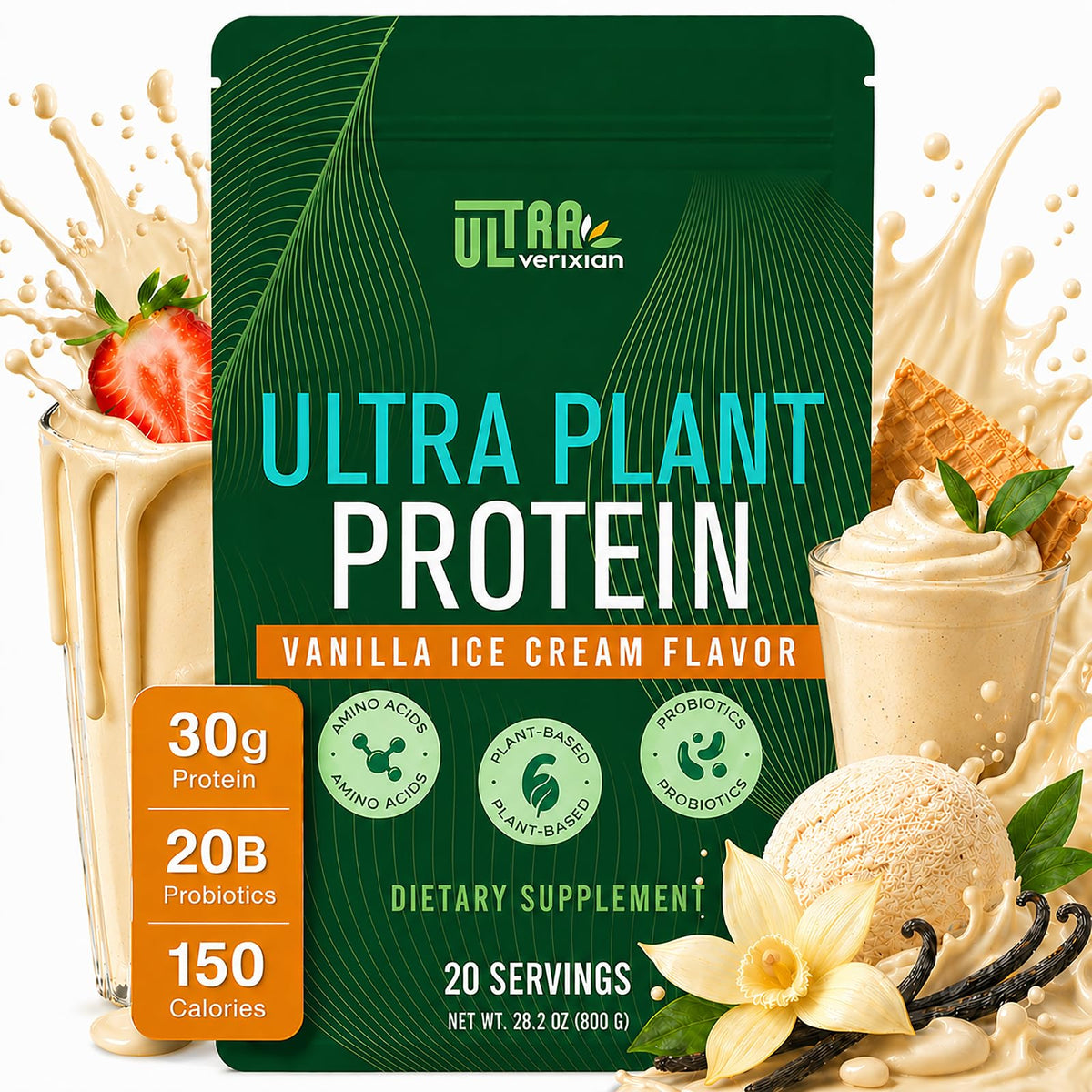30g Organic Vegan Plant-Based Protein Powder O854301