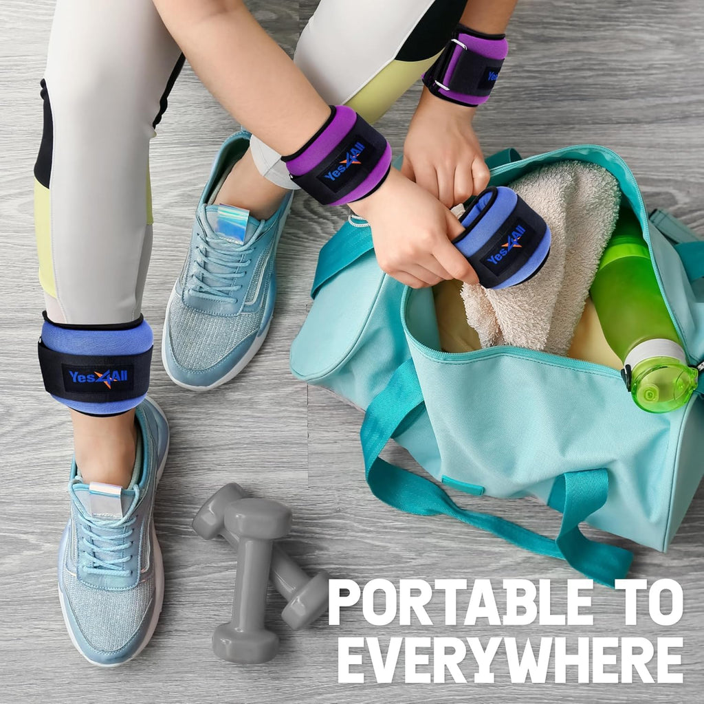 Adjustable Strap Wrist & Ankle Weights Pair J336