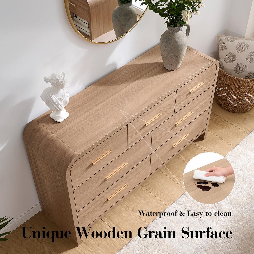Curved 7 Drawer Dresser M447