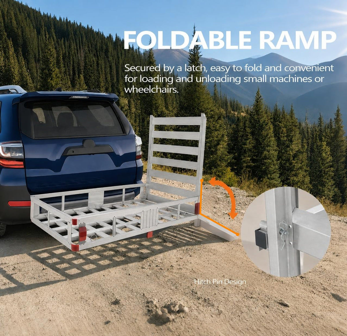Hitch Cargo Carrier with Ramp E4748