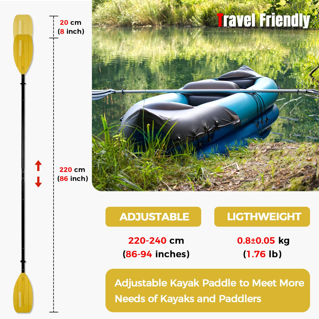 Adjustable Portable 5-Piece Kayak Paddle L296900