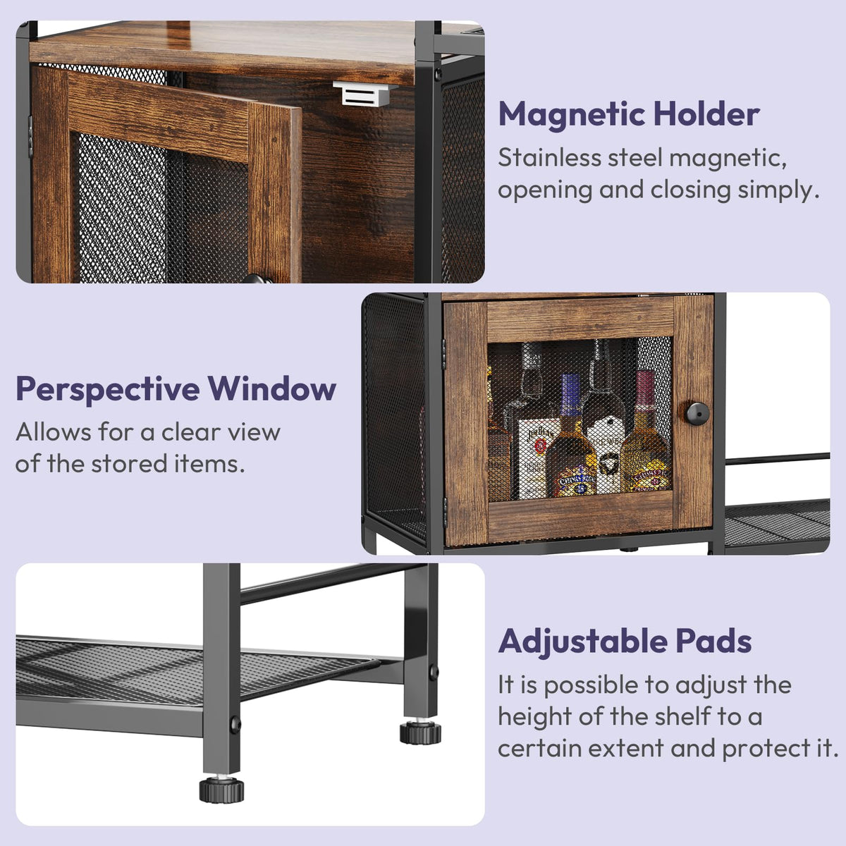 Coffee Bar Cabinet with Drawers Z591