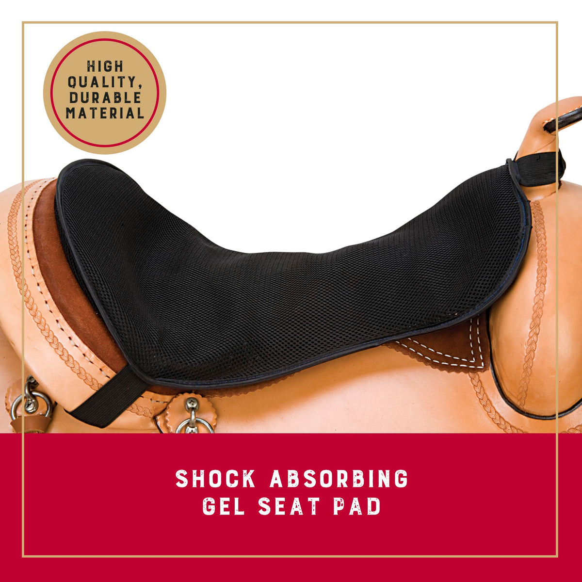 Mesh Shock Absorbing Gel Saddle Pad L5852