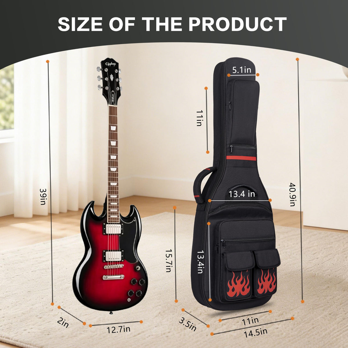 40 Inch Waterproof Electric Guitar Bag Q966064