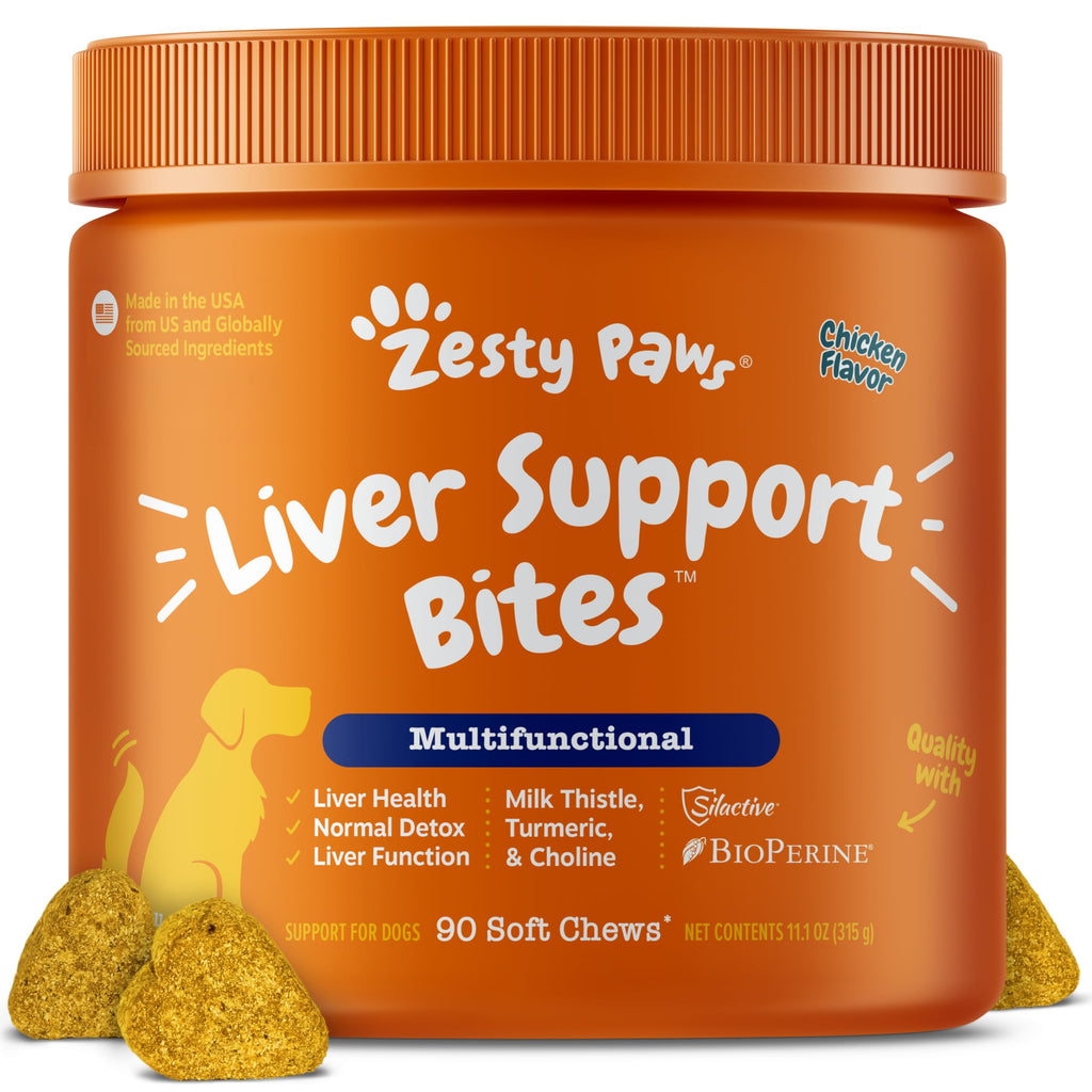 Dog Liver Supplement - Milk Thistle, Chicken, 90 Ct J781235