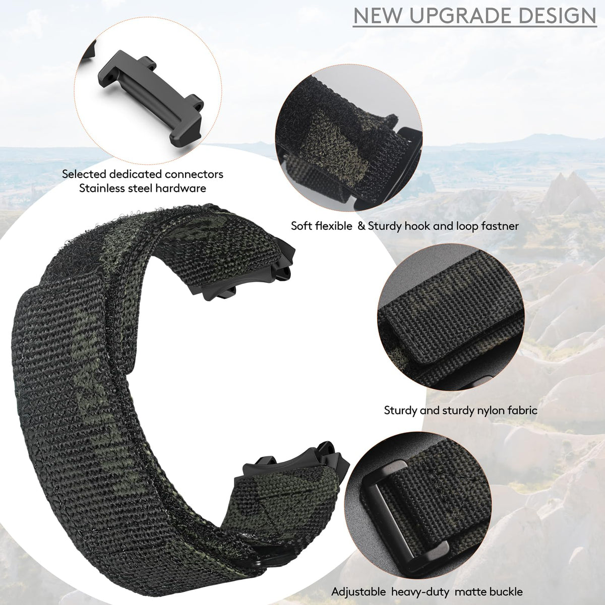 Camouflage Nylon Watch Bands D343062