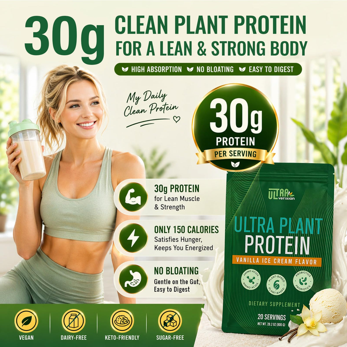 30g Organic Vegan Plant-Based Protein Powder O854301