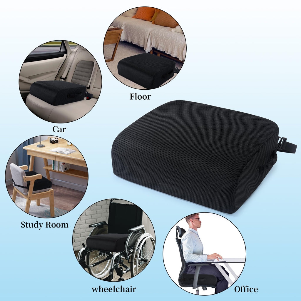 Extra Thick Memory Foam Chair Cushion with Carry Handle S161