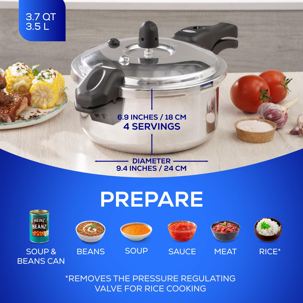 3.7 Qt Aluminum Pressure Pot Y180