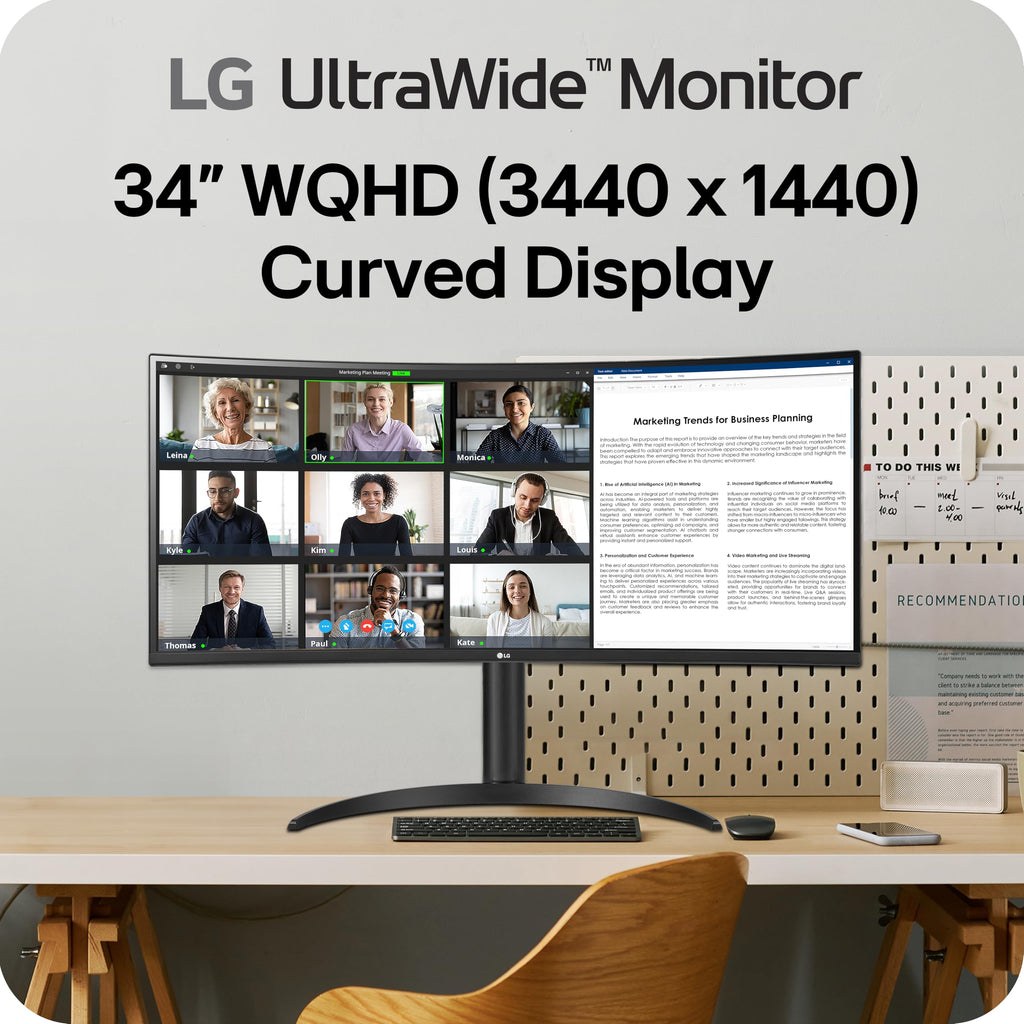 34-inch UltraWide WQHD Curved Computer Monitor C398093