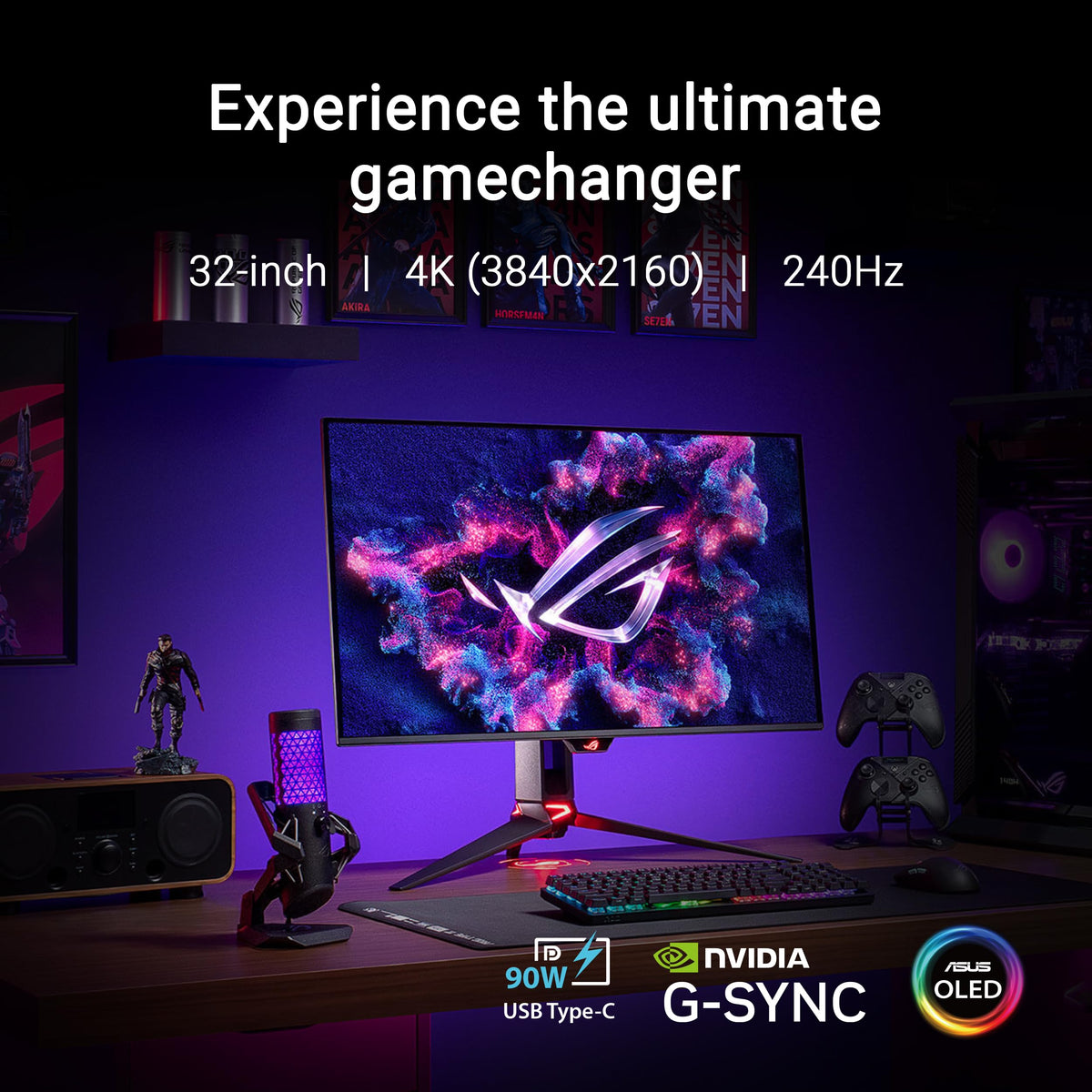32 Inch 4K 240Hz OLED Gaming Monitor M7442