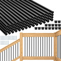 101 Pack 36" Round Black Aluminum Deck Balusters W33872