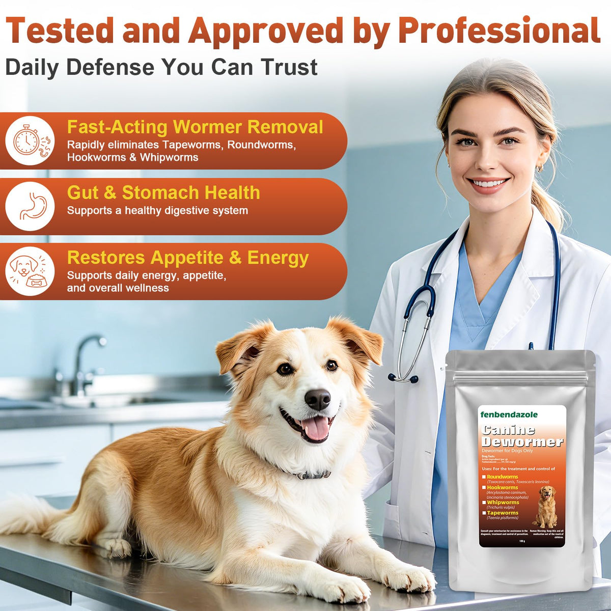 Dog Dewormer 100g B54982