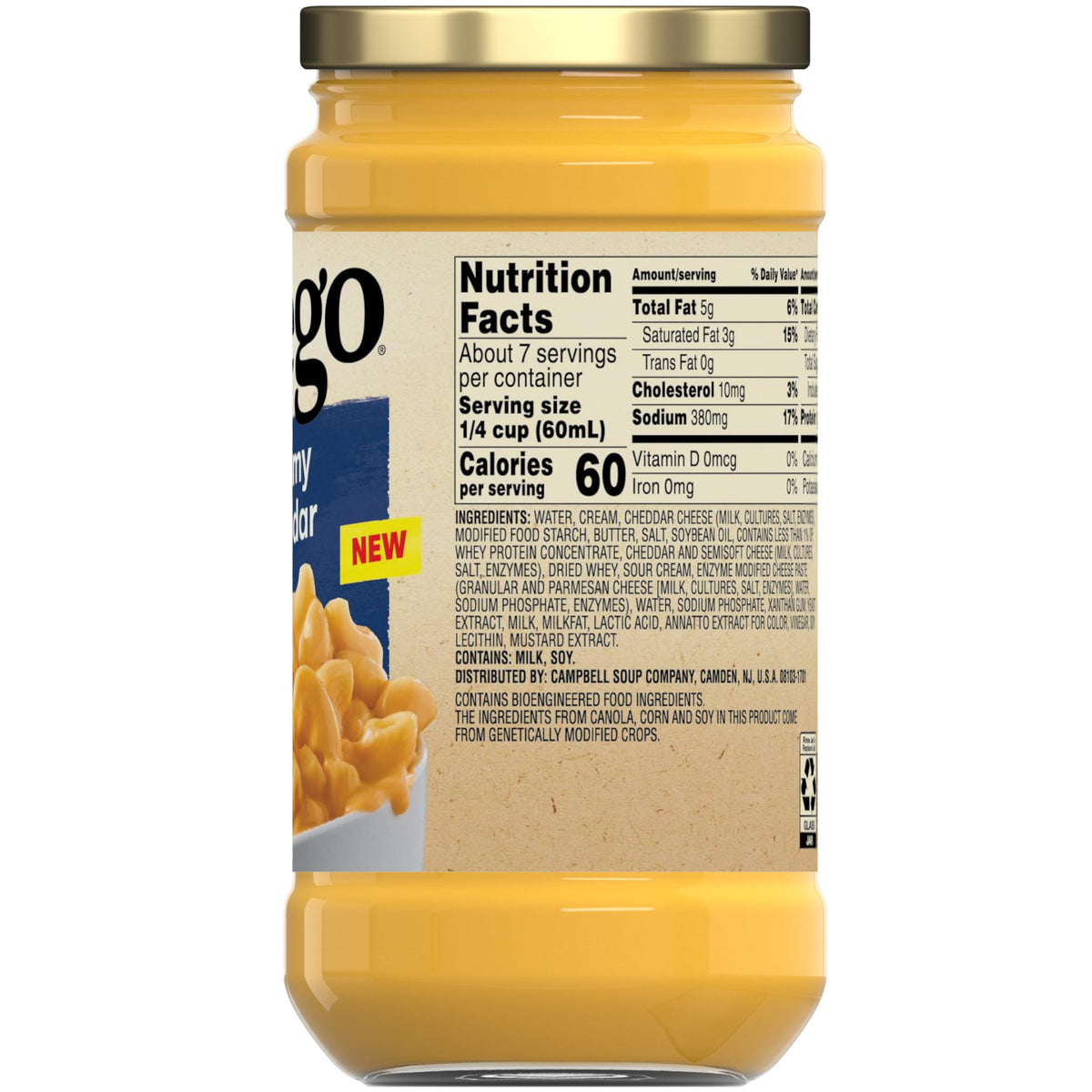 Creamy Cheddar Cheese Sauce 14.5 oz 12 Pack Q689