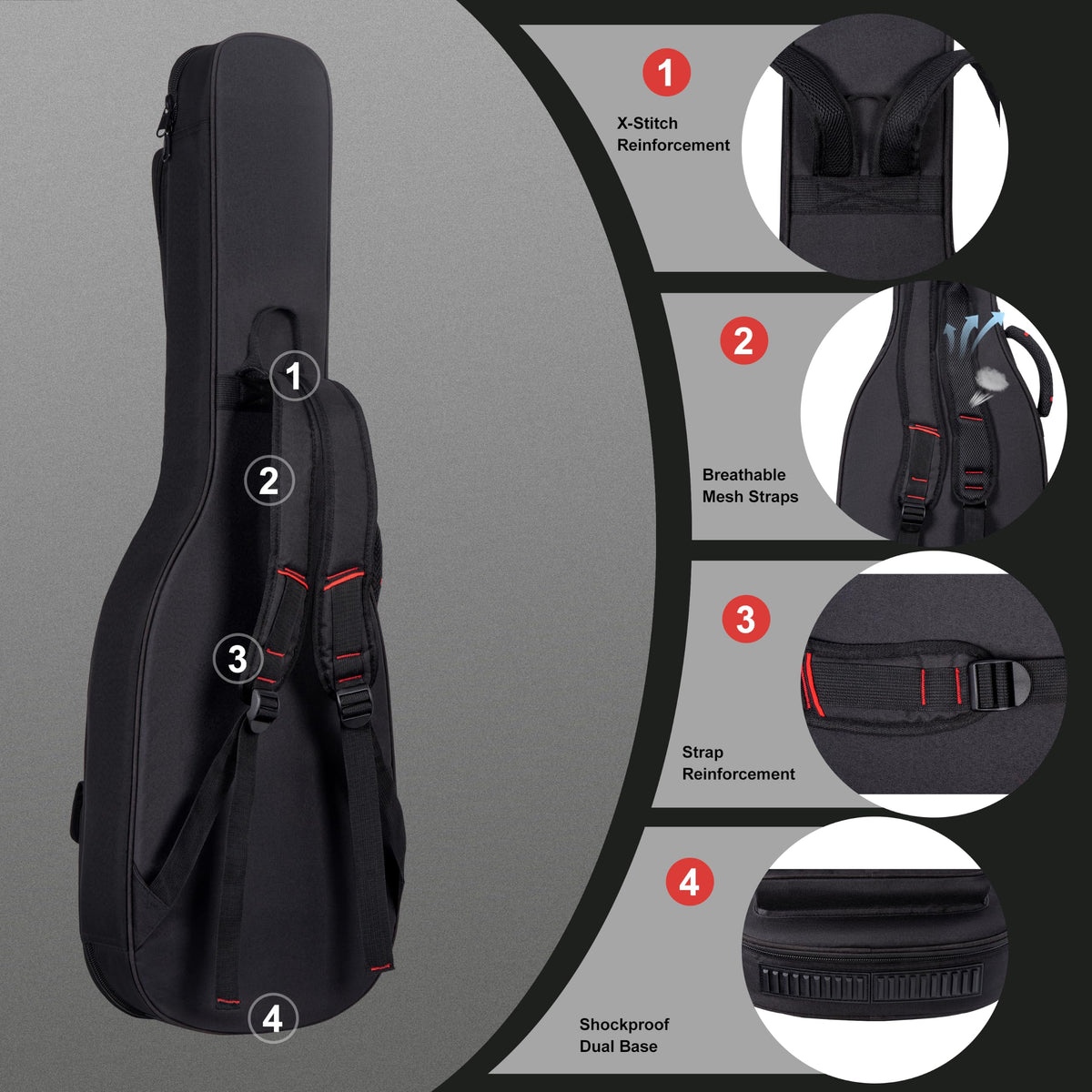 40 Inch Waterproof Electric Guitar Bag Q966064
