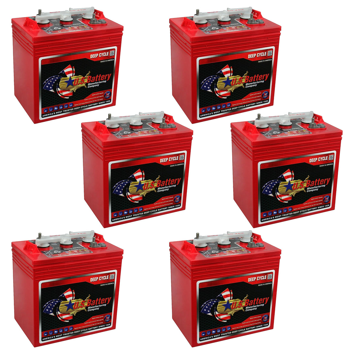 6V GC2 Golf Cart Batteries 6-Pack B23071