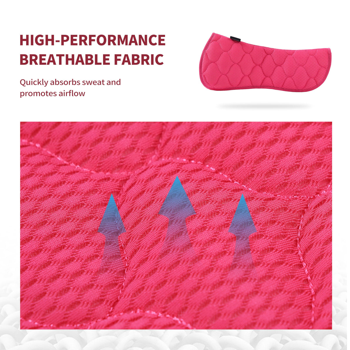 Mesh English Saddle Half Pad R88887