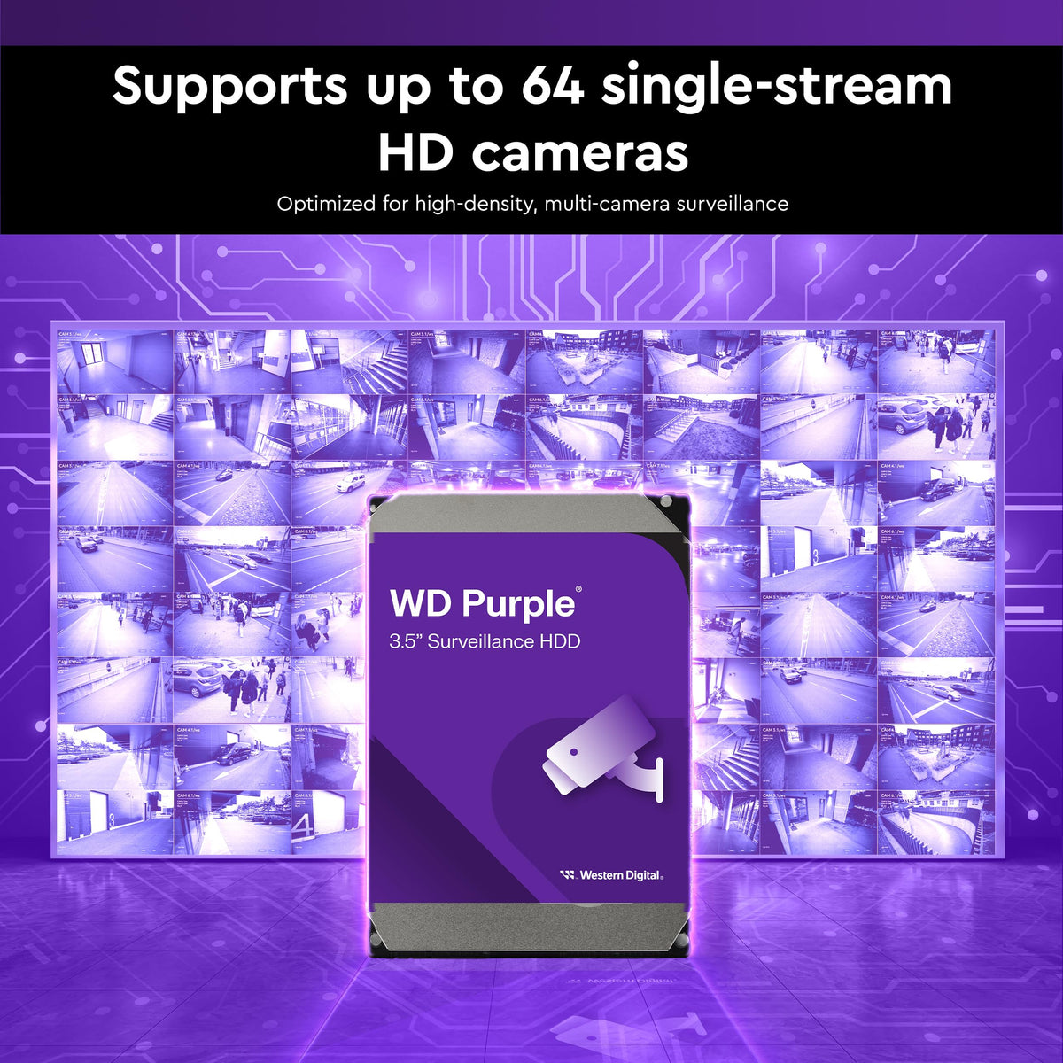 8TB Surveillance Internal Hard Drive HDD K2200