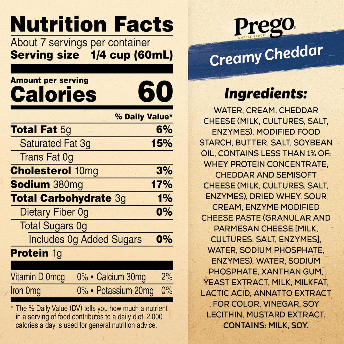 Creamy Cheddar Cheese Sauce 14.5 oz 12 Pack Q689